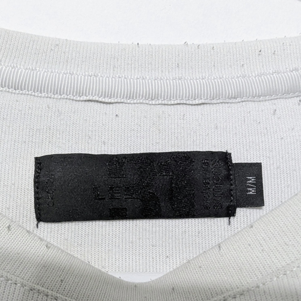 White Crewneck Sweater with Striped Sleeves - Picture 4 of 4